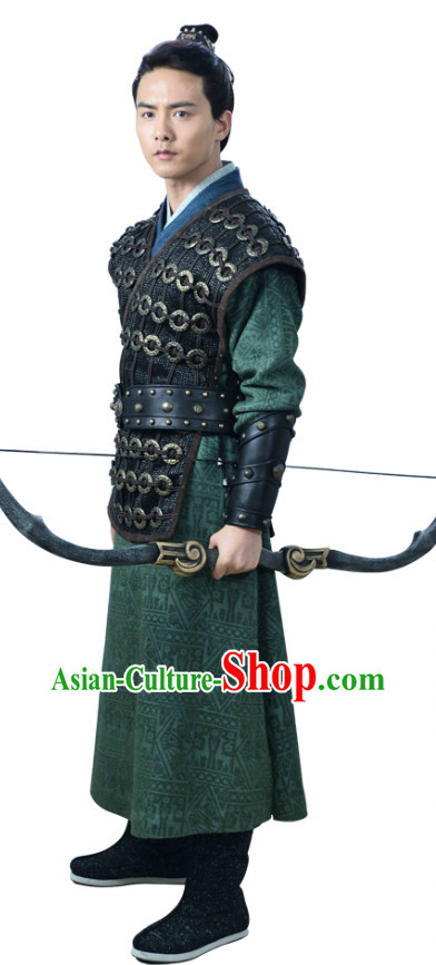 Chinese Archer TV Play Costumes and Coronet