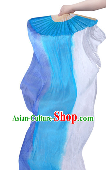 71 Inches Long Pure Silk Fan Veils Dance
