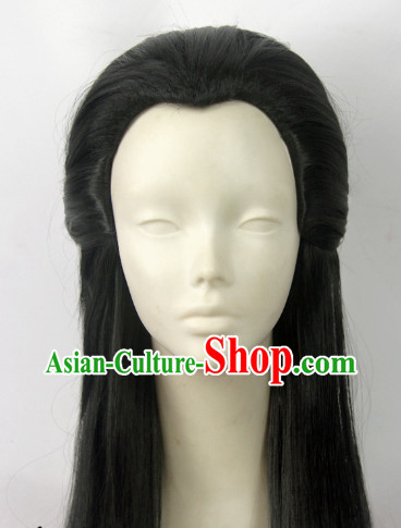 Chinese Fashion Long Black Hair Wig
