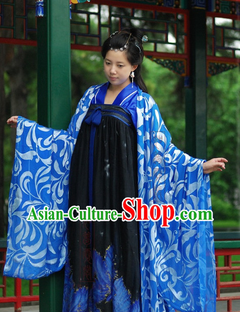 Chinese Tang Dynasty Robe and Skirt for Women