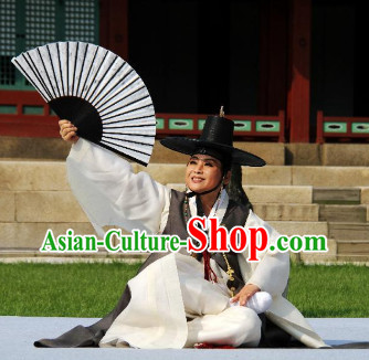 Korean Palace Costumes and Hat for Men