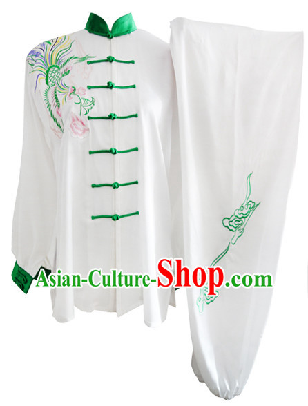 Supreme Long Sleeves Dragon Embroidery Martial Arts Championship Costumes