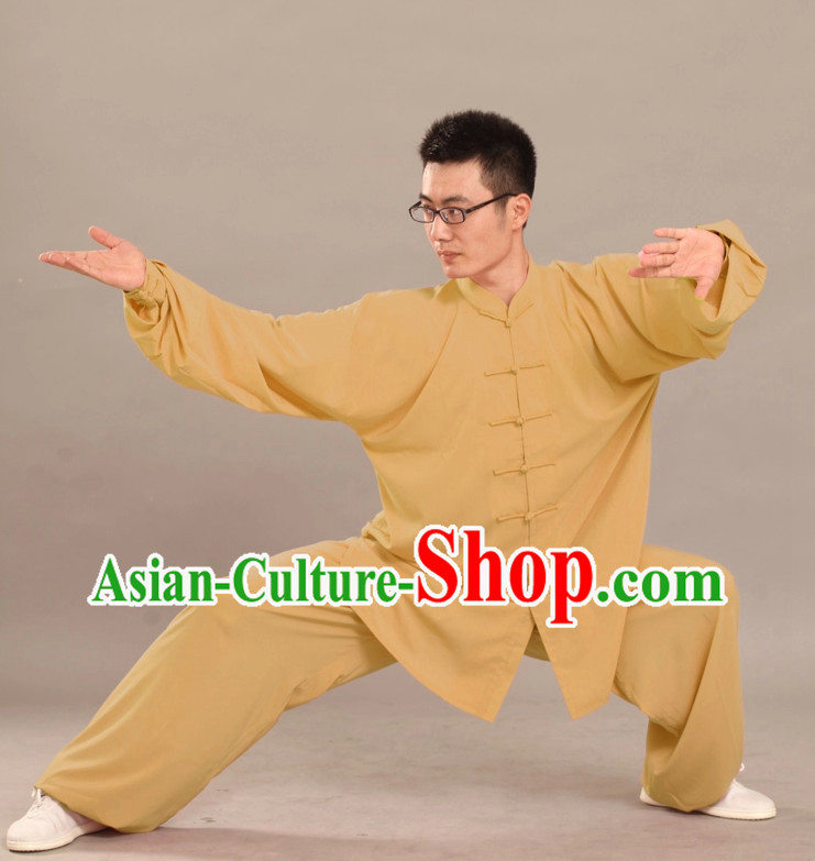 Supreme Long Sleeves Flax Martial Arts Practice Suit