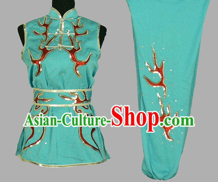 Top Nanquan Sleeveless Kung Fu Marshal Arts Uniform Complete Set