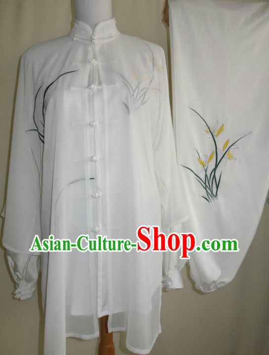 Tradtiional Martial Arts Orchid Embroidery Championshiop Suit