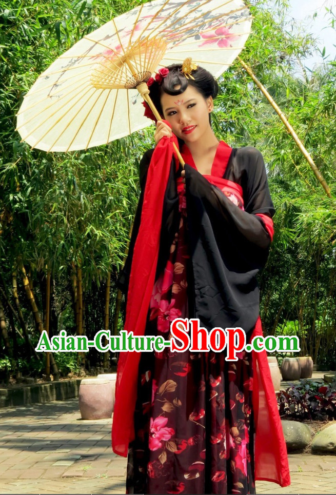 China Tang Hanfu Costumes Carnival Costumes Dance Costumes Traditional Costumes