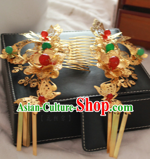 Chinese Traditional Handmade Hair Accessories Comb Fascinators Headbands Bridal Headpieces