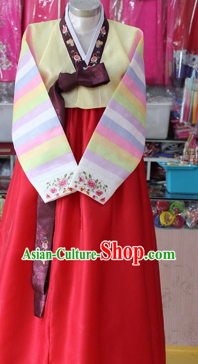 Traditional Korean Apparels Tops Skirt Clothes for Women