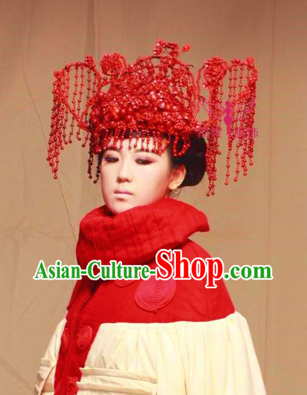 Asian Bridal Wedding Hair Accessories Phoenix Hat