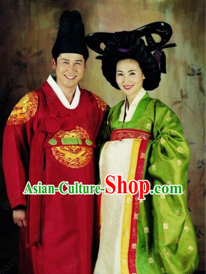 Korean Traditional Dresses for Husband and Wife