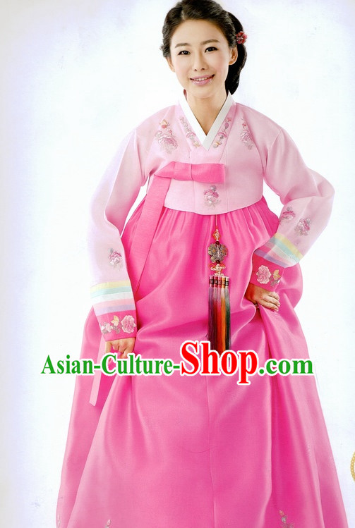 Korean Traditional Wedding Dress Ceremonial Costumes for Women