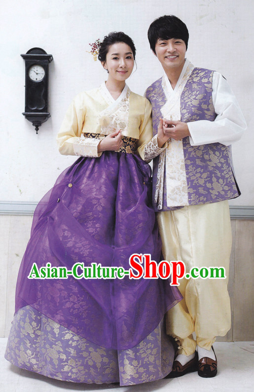 Korean Traditional Dress Hanboks for Couple