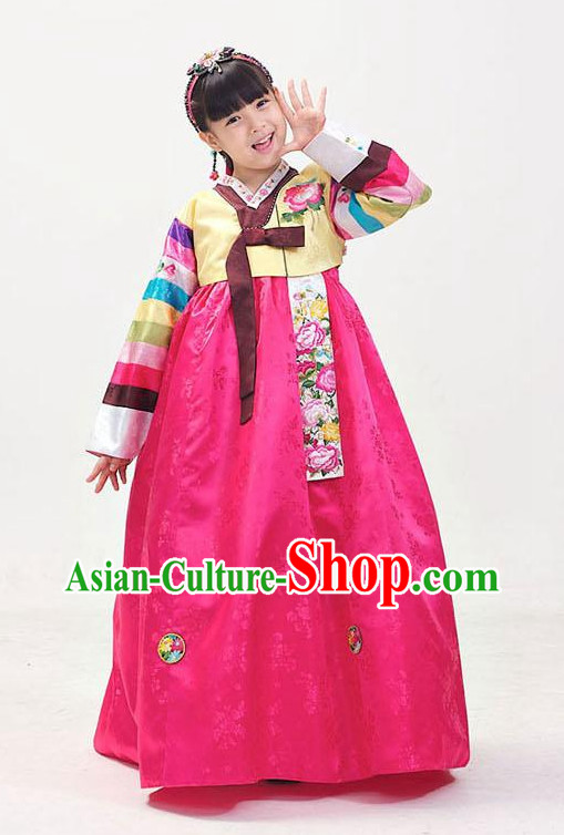 Traditional Korean Clothing Custom Made Girls Hanbok for Birthday