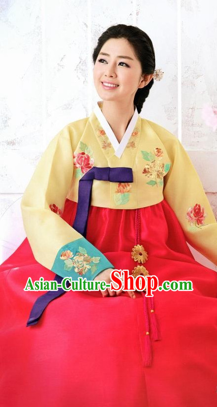 Korean Custom Made Female Hanbok for Wedding Party Ceremony Halloween