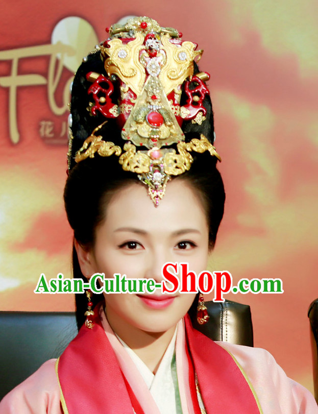 Chinese Han Dynasty Empress Hair Accessories and Earrings