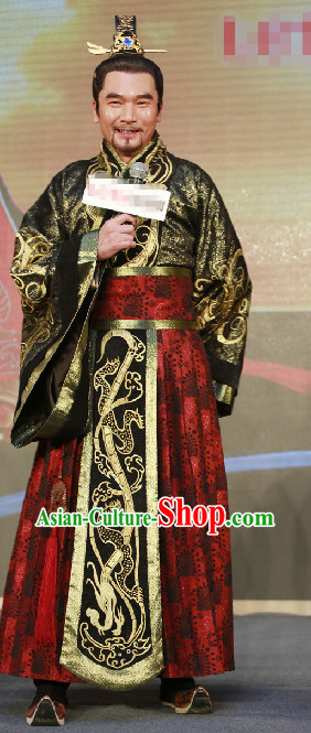 Chinese Emperor Costumes and Coronet Complete Set