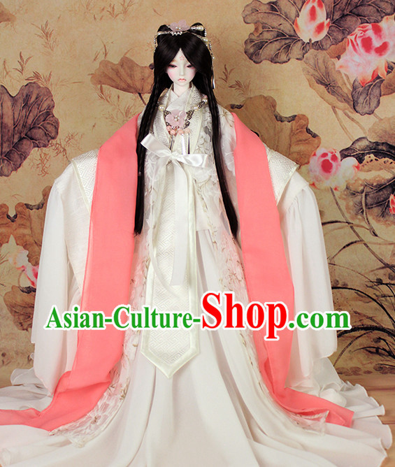 Ancient China Queen Halloween Costumes and Hair Ornaments Complete Set