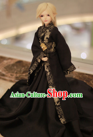 Asian Fashion Traditional Chinese Black Costumes for Men