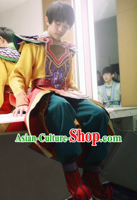 Asian Fashion Traditional Chinese Knight Costumes for Men