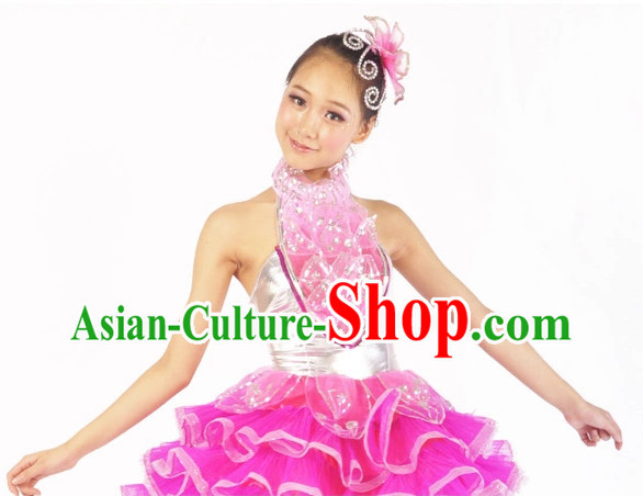 Chinese Ballerina Costume Contemporary Costumes and Headwear for Women