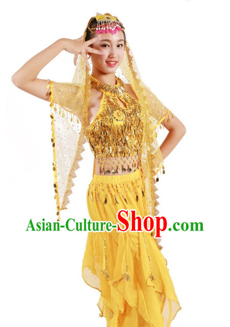 Custom Made Chinese Indian Group Dance Costumes for Teenagers