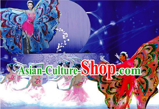 Professional Chinese Stage Performance Butterfly Dance Costumes for Women