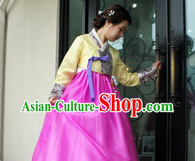 Korean Traditional Special Day Hanbok Dresses Complete Set for Women