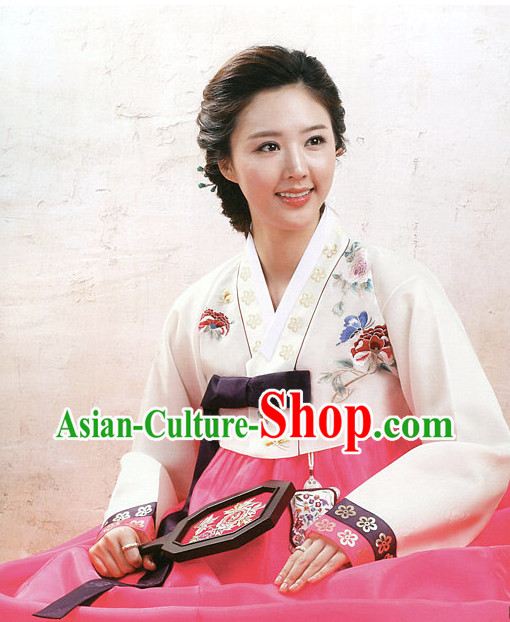 Korean Mother of the Bride Dress Hanboks Complete Set