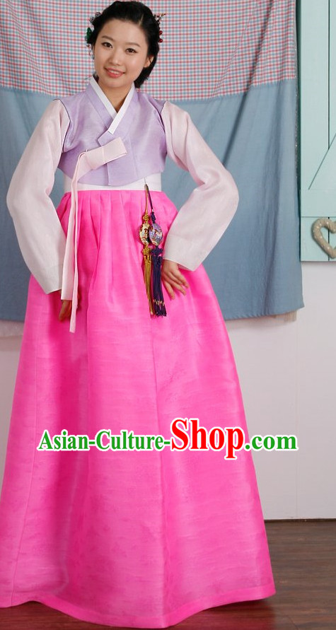 Top Korean Hanbok Birthday Ceremonial Dress Complete Set for Women
