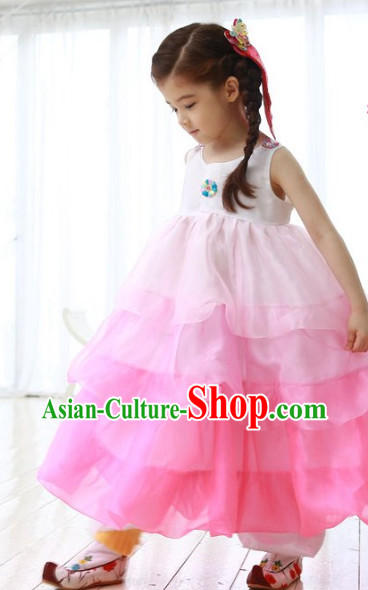 Top Korean Traditional Kids Hanbok National Costume Complete Set