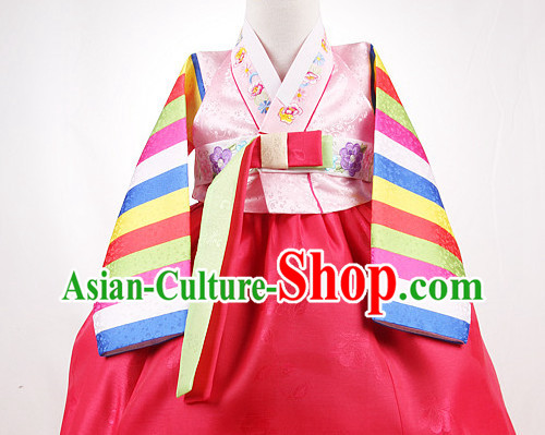 Top Korean Kids Birthday Hanbok Ceremonial Dresses