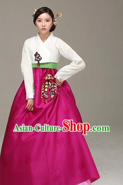 Top Korean Ladies Birthday Hanbok Ceremonial Dresses
