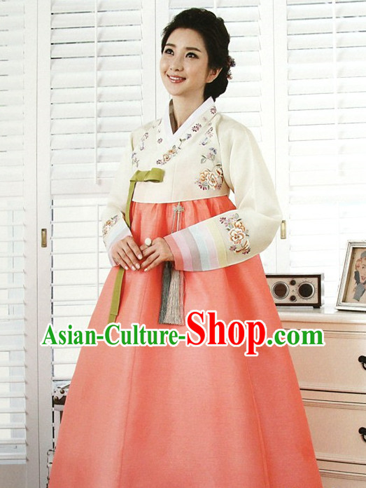 Top Korean Ladies Official Reception Hanbok Dresses Complete Set
