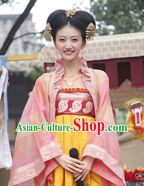 Asian Fashion Chinese Princess Costumes and Hair Accessories Complete Set for Women