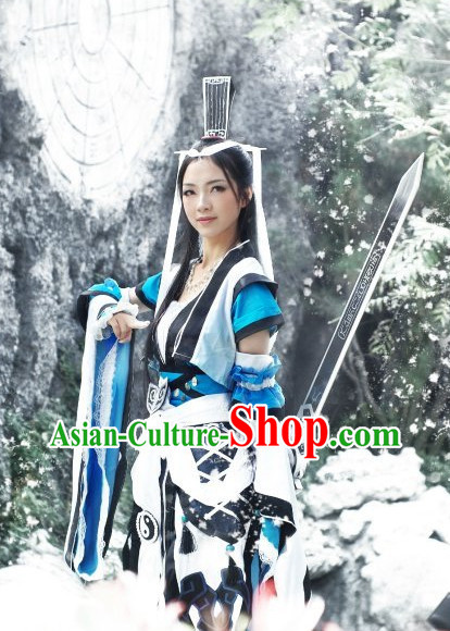 Chinese Costumes Traditional Clothing China Shop Female Fighter Cosplay Halloween Costumes
