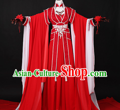 Chinese Red Princess Hanfu Cosplay Halloween Costumes Carnival Costumes for Men