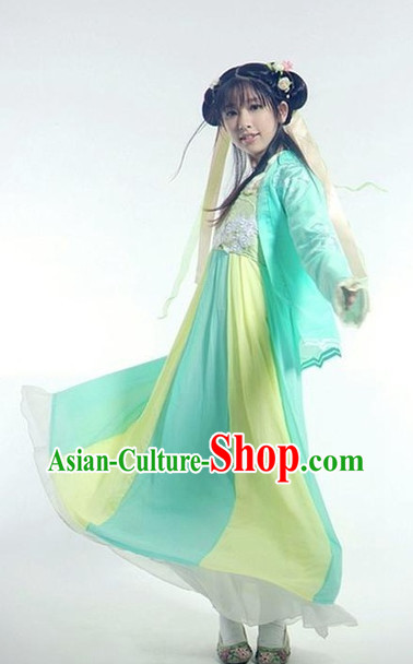 Asian Fashion Chinese Tang Dynasty Robe Hanfu Complete Set for Women