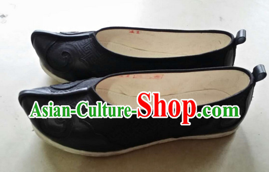 Handmade Asian Chinese Traditional Black Cloud Toe Hanfu Shoes online