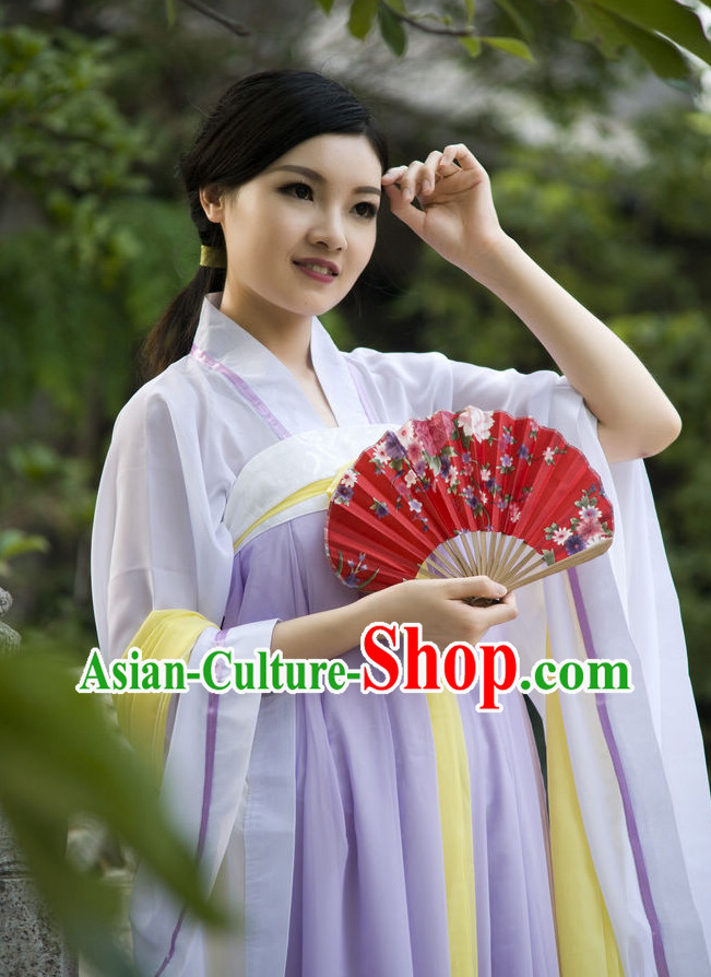 Asian Fashion Oriental Dresses Chinese Hanfu Plus Size Classy Suit Complete Set