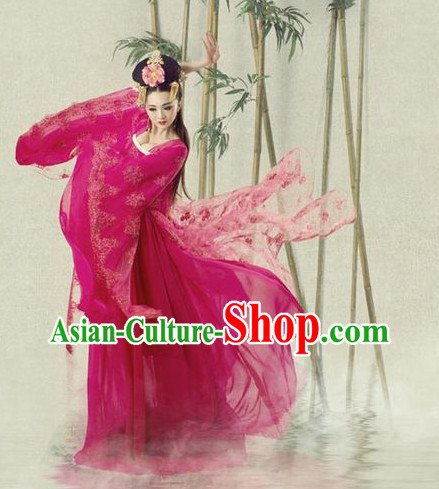 Asian Fashion Chinese Empress Costumes and Hair Jewelry Costumes Complete Set