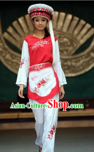 Oriental Clothing Chinese Bai Traditional Ethnic Clothing in China