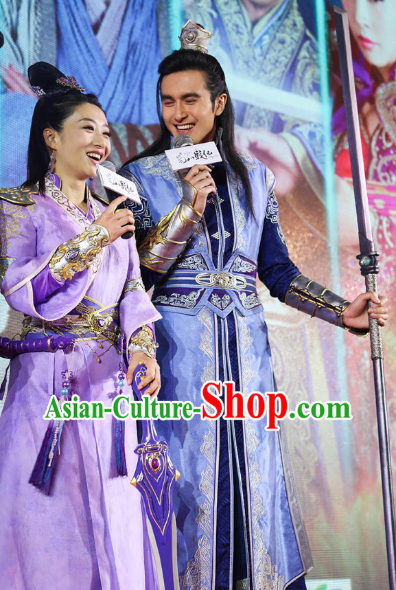Asian Chinese Plus Size Custom Made Costumes and Hat for Men