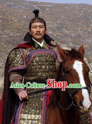 Asian Chinese General Armor Costumes for Men