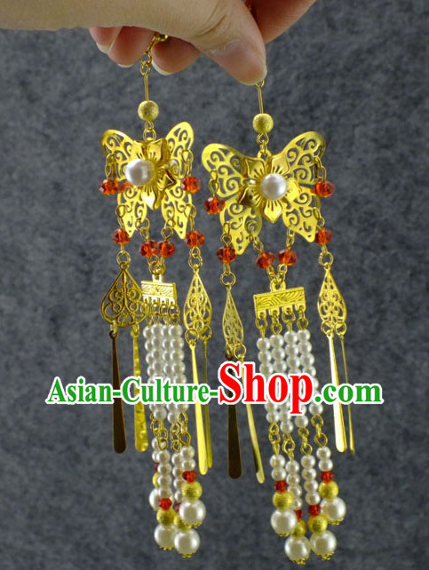 Chinese Traditional Handmade Butterfly Earrings
