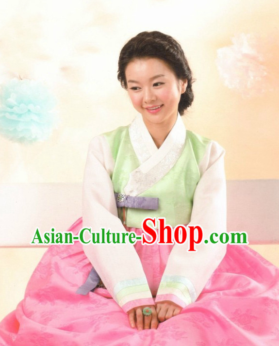 Traditional Korean Custom Made Hanbok Clothes Complete Set for Ladies