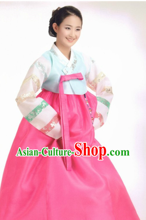 Traditional Korean Custom Made Hanbok Costumes Complete Set for Ladies