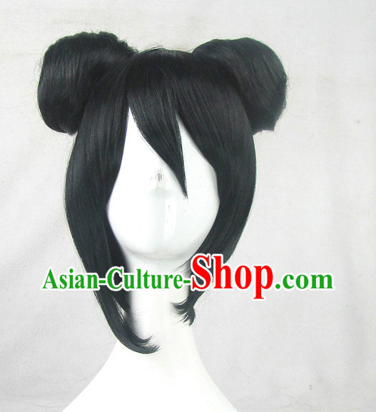 Asian Style Chinese Cosplay Traditional Wigs China Ancient Costume Wig