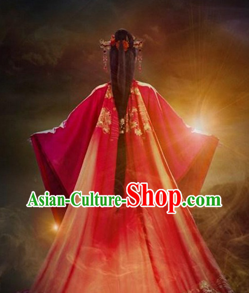 Chinese costumes wigs hair accessories hanfu traditional dress ancient costume