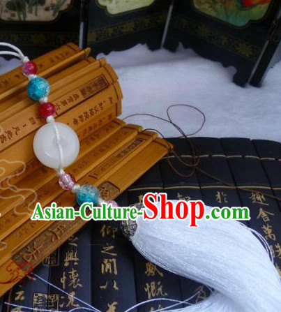 Chinese Traditional Costume Jade Belt Accessories