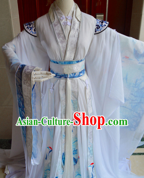 Chinese Ancient Poet Clothing Complete Set